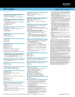 Preview for 2 page of Sony VAIO VPCF121FX Specifications