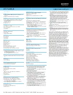 Preview for 2 page of Sony VAIO VPCF123FX Specifications