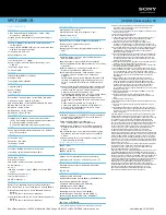 Preview for 2 page of Sony VAIO VPCF12KFX/B Specifications