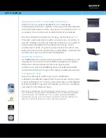 Preview for 1 page of Sony VAIO VPCF131FM/B Specifications