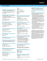 Preview for 2 page of Sony VAIO VPCF131FM/B Specifications