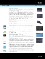 Sony VAIO VPCF13QFX/B Specifications preview