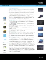 Sony VAIO VPCF13SFX/B Specifications preview