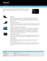 Sony VAIO VPCF221FX Specifications preview