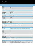 Preview for 2 page of Sony VAIO VPCF22BFX Specifications