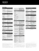 Preview for 2 page of Sony VAIO VPCF23AFX Specifications