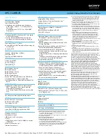 Preview for 2 page of Sony Vaio VPCJ118FX/B Specifications