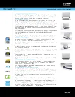 Preview for 1 page of Sony Vaio VPCJ118FX/W Specifications