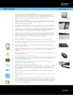 Preview for 1 page of Sony Vaio VPCJ11AFX/B Specifications