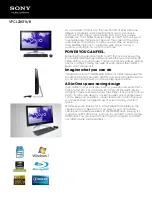 Preview for 1 page of Sony VAIO VPCL235FX/B Specification Sheet