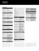 Preview for 2 page of Sony Vaio VPCL23AFX Specifications