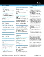 Preview for 2 page of Sony VAIO VPCP112KX/W Specifications