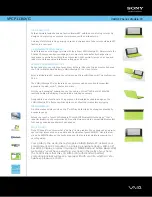 Sony VAIO VPCP113KX/G Specifications preview