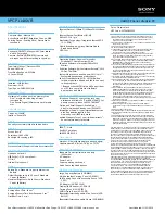 Preview for 2 page of Sony VAIO VPCP114KX/B Specification Sheet