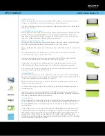 Sony VAIO VPCP114KX/G Specification Sheet preview