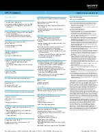 Preview for 2 page of Sony VAIO VPCP116KX/D Specification Sheet