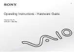 Preview for 1 page of Sony VAIO VPCS116FA Operating Instructions - Hardware Manual