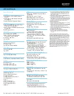 Preview for 2 page of Sony VAIO VPCS137GX/B Specifications