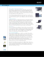 Preview for 1 page of Sony VAIO VPCS13DGX Specifications