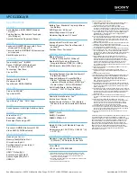 Preview for 2 page of Sony VAIO VPCS13DGX Specifications