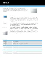 Sony VAIO VPCSA21GXSI Specifications preview