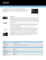 Preview for 1 page of Sony VAIO VPCSA23GX Specifications