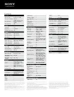 Preview for 2 page of Sony VAIO VPCSA2BGX Specifications