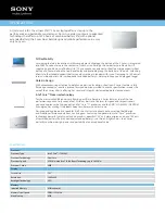 Preview for 1 page of Sony VAIO VPCSA2CFX Specifications