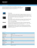 Sony VAIO VPCSA2DGX Specifications preview