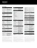 Preview for 2 page of Sony VAIO VPCSA41FX/SI Specifications