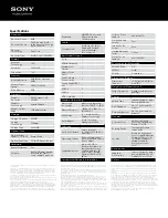 Preview for 2 page of Sony VAIO VPCSA4FGX/BI Specifications