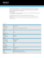 Preview for 2 page of Sony VAIO VPCSB11FX/L Specifications