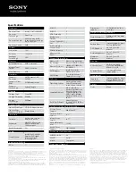 Preview for 2 page of Sony VAIO VPCSB31FX/B Specifications