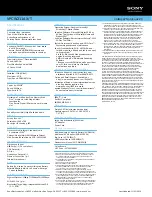 Preview for 2 page of Sony VAIO VPCW211AX/T Specification Sheet