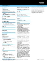 Preview for 2 page of Sony VAIO VPCX135KX/N Specifications