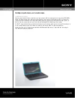 Sony VAIO VPCY216FX/L Brochure preview