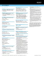 Preview for 2 page of Sony VAIO VPCYB15KX/S Specifications