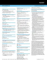 Preview for 2 page of Sony VAIO VPCZ12CGX Specifications