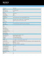 Preview for 2 page of Sony VAIO VPCZ212GX/B Specifications