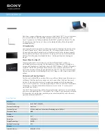 Preview for 1 page of Sony VAIO VPCZ21BGX/B Specifications