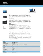 Preview for 1 page of Sony VAIO VPCZ21CGX/B Specifications