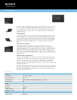 Sony VAIO VPCZ21SHX/X Specifications preview