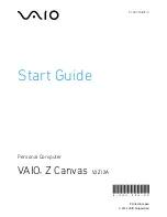 Sony Vaio Z Canvas Start Manual preview