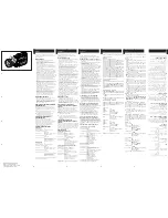 Preview for 2 page of Sony VCL-HG2030/HG0730 Operating Instructions