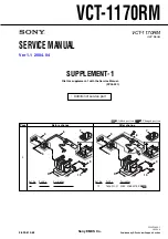 Preview for 3 page of Sony VCT-1170RM Service Manual