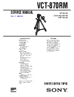 Sony VCT-870RM Service Manual preview