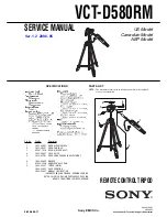 Preview for 1 page of Sony VCT-D580RM Service Manual