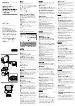 Предварительный просмотр 1 страницы Sony VCT-TA1 Operating Manual