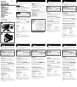 Sony VF-58M Operating Instructions preview