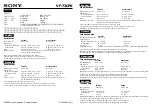 Preview for 1 page of Sony VF-72CPK Specifications